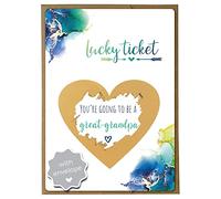 JoliCoon Carte d'annonce de grossesse à gratter - You are going to be a great grandpa - Annonce de bébé avec enveloppe