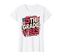 Jolie Ambiance de 5e année, Premier Jour, 250 Ans, équipe d'enseignants T-Shirt Graphique avec Valeur