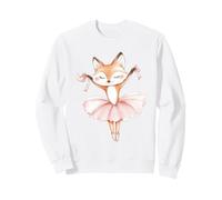 Jolie Aquarelle Renard Ballerine Danse Art Sweatshirt