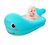 Jolie baignoire gonflable en forme de baleine, portable, avec coussin intégré, étanche, pour le bain ou le siège de bain confortable pour bébé et enfant