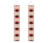 Jolie bannière à motif de petite araignée rouge - Décoration de fête inspirante, toile de fond pour cérémonie de remise de diplôme