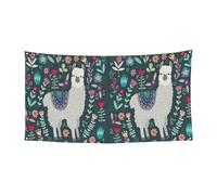 Jolie bannière de fête d'Halloween à imprimé lama, décoration extérieure pour clôture, porche, jardin, vacances, décoration à suspendre