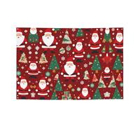 Jolie bannière de fête du Père Noël 119,4 x 180,3 cm, adaptée pour Halloween, Noël, les fêtes, les rassemblements et autres bannières de vacances