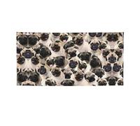 Jolie bannière de fête imprimée carlin, décorations pour toutes les occasions, pour Thanksgiving, fêtes d'anniversaire et plus encore