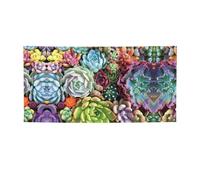 Jolie bannière de fête imprimée de plantes grasses, bannière pour tous les événements, drapeaux lumineux pour anniversaire, Thanksgiving et plus encore