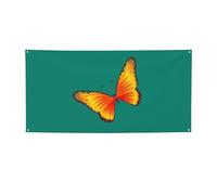 Jolie bannière de fête polyvalente avec imprimé papillon, décorations de Thanksgiving et d'anniversaire, pour toutes les occasions