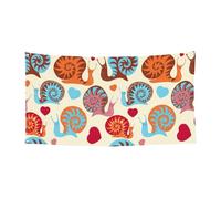 Jolie bannière imprimée escargot sur une face pour les décorations festives d'anniversaire, de mariage, de vacances