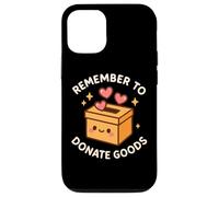 Jolie boîte à Dons « Remember to Donate Goods» Coque pour iPhone 12/12 Pro