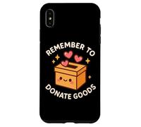 Jolie boîte à Dons « Remember to Donate Goods» Coque pour iPhone XS Max