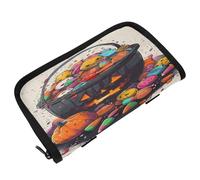 Jolie boîte à mouchoirs de voiture à suspendre avec sangles réglables et fermeture éclair - Réutilisable - Accessoires automobiles pour voitures, Halloween, bonbons