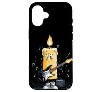 Jolie Bougie avec Guitare Rock et amplificateur Graphique Coque pour iPhone 16