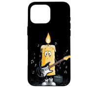 Jolie Bougie avec Guitare Rock et amplificateur Graphique Coque pour iPhone 16 Pro Max