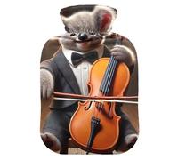 Jolie bouillotte Koala pour violoncelle Serenade avec housse souple pour crampes au cou, aux épaules et menstruelles Taille S