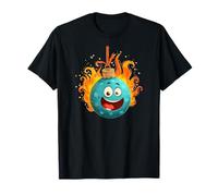 Jolie Boule de Noël avec Flammes pour Les Amateurs d'ornements T-Shirt