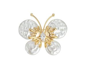 Jolie broche aile de papillon pour décoration de manteau, Texture Unique, accessoires pour femmes, utilisation de longue durée, épingle artisanale, bijoux papillon à la mode