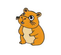 Jolie broche Capybaras en métal tendance pour exprimer des styles individuels, Métal