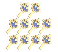 Jolie broche en alliage de colombes en forme de croix exquise, accessoire élégant pour tenue, badge d'embellissement, broche tendance unisexe, taille unique, Comme décrit