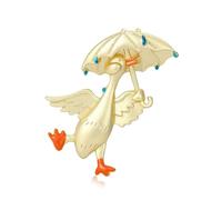 Jolie broche en alliage robuste en forme de canards pour filles et adolescentes, One Size, Comme décrit