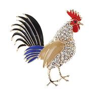 Jolie broche en cristal pour Noël, anniversaire, collier accessoire avec strass 5,1 x 5,1 cm