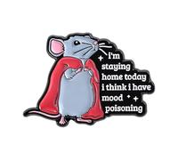 Jolie broche en forme de champignon d'animal de dessin animé - Accessoire amusant grenouille et souris pour enfants et adultes, taille unique, Acrylique