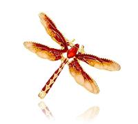 Jolie broche en forme de libellule en cristal, vernis à insectes, broches, vêtements, décors, élégant et populaire pratique et