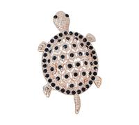Jolie broche en forme de tortue avec coque en alliage transparent - Accessoire portable pour vestes, sacs, décoration, One Size, Comme décrit