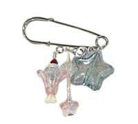 Jolie broche en résine avec pendentif en forme d'étoile - Décoration tendance - Décoration pour sac à dos et sac à dos - Bijoux en résine, taille unique, Comme décrit