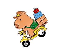 Jolie broche kapybaras Beau stylo animal élégant Fête Badge Texture métallique pour robe de fête et présentation Broche décorative, taille unique, comme décrit