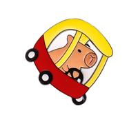 Jolie broche Kapybaras Beau stylo animal élégant fête insigne texture métal pour robe de fête et présentation épingle de dessin animé en métal, taille unique, comme décrit