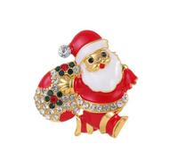 Jolie broche Père Noël accessoire vacances badge de Noël épingle pour fête de Noël vêtements de vacances