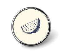 Jolie broche ronde d'été en forme de tranche de pastèque pour homme et femme