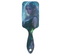 Jolie brosse à cheveux antistatique de style elfe pour brushing, massage du cuir chevelu pour cheveux fins, avec poignée ergonomique, Cepillo anti-frisottis para cabello