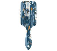 Jolie brosse de massage pour cheveux bleus avec zèbres et cactus, brosse démêlante, peigne pour cheveux sains, brosses à cheveux fins