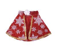 Jolie cape de Noël espiègle pour chiens - Costume d'animal mignon pour prendre des photos