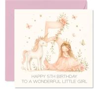 Jolie carte d'anniversaire pour 5 ans, vœux d'anniversaire magiques