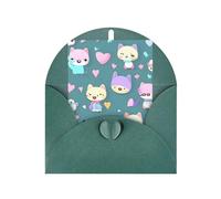 Jolie carte de vœux vierge Little Fox de 10,2 x 15,2 cm, carte de vœux de vacances, convient pour toutes les occasions.