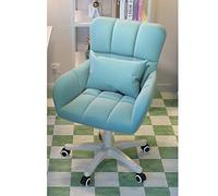 Jolie chaise de jeu moelleuse en velours - Chaise de bureau pivotante réglable avec roulettes pour salle de maquillage confortable et bureau moderne pour les amateurs de bureau et de jeux