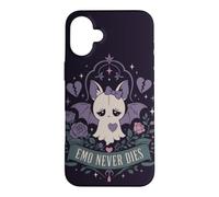 Jolie Chauve-Souris Gothique en Forme de cœur brisé Pastel Coque pour iPhone 16 Plus