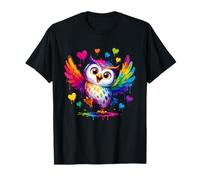 Jolie Chouette éclaboussures de Peinture pour Enfants et Adolescents T-Shirt