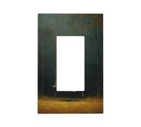 Jolie citrouille fantôme sur une balançoire - Plaque murale à bascule unique - Décoration pour la maison, la cuisine, la salle de bain