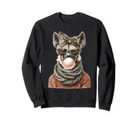 Jolie Coquette en Forme d'animal d'automne avec Chewing-Gum Sweatshirt