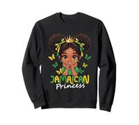 Jolie Couronne et nœud de Princesse jamaïcaine pour Filles Sweatshirt