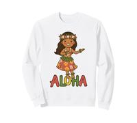 Jolie Danseuse de Hula Aloha Hawaï Tropical Luau Party Vacances Sweatshirt