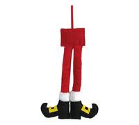 Jolie décoration de jambes rayées, décoration de vacances en peluche | Accessoire de sapin de Noël avec des membres rembourrés doux pour ajouter un caractère ludique et lumineux pour les