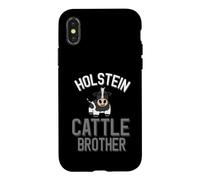 Jolie Ferme laitière Holstein Cattle Brother Coque pour iPhone X/XS