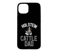 Jolie Ferme laitière Holstein Cattle Dad Coque pour iPhone 15 Plus
