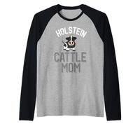 Jolie Ferme laitière Holstein Cattle Mom Manche Raglan