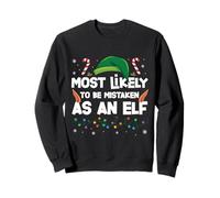 Jolie fête de Noël la Plus susceptible d'être confondue avec Un Costume d'elfe Sweatshirt