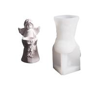Jolie figurine angélique en forme d'ange, accessoire de mode en silicone robuste, portable, pour enfants de plus de 3 ans et adultes