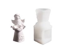 Jolie figurine angélique en forme d'ange, accessoire de mode portable en silicone robuste pour enfants de plus de 3 ans et adultes en silicone angélique